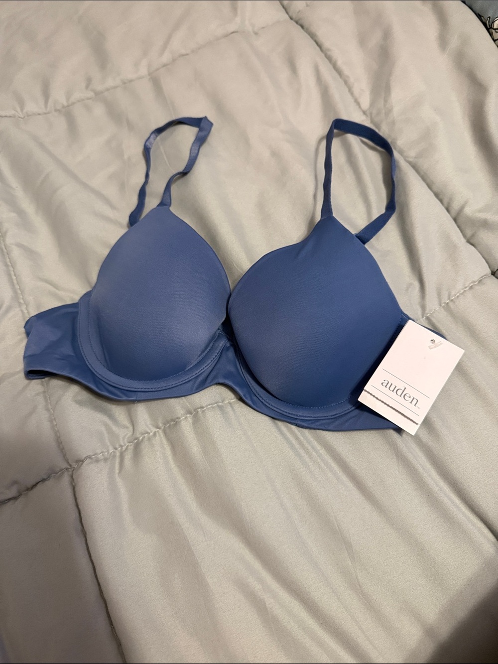 Auden Smooth Molded Bra - Periwinkle Blue 32A NWT